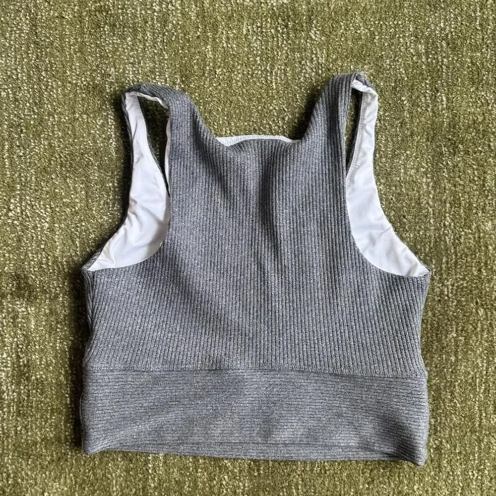 Year-of-ours Women's Grey and White Bra